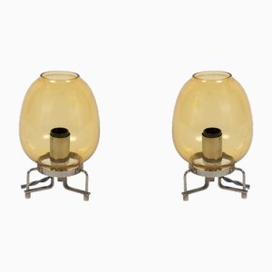 Lámparas de mesa italianas pequeñas, años 50. Juego de 2