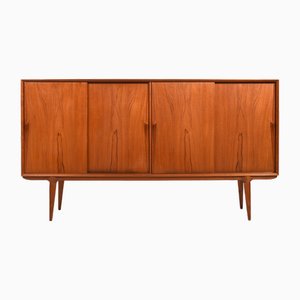 Credenza alta nr. 19 in teak di Omann Jun, Danimarca, anni '60