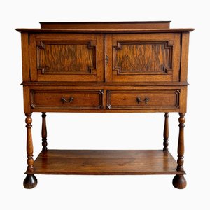 Jacobean Brown Oak Cabinet