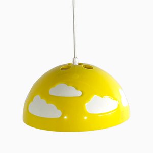 Lampada a sospensione Skojig Cloud gialla di Henrik Preutz per Ikea, anni '90