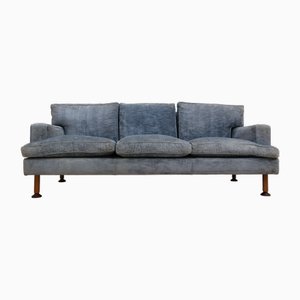 Mid-Century Velvet Sofa by by Marco Zanuso, 1960s