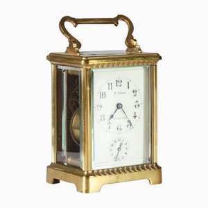 Horloge de Transport Dorée, 1890s