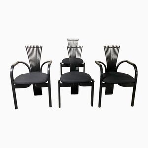 Totem Armchairs and Chairs by Torstein Nilsen for Westnofa, 1980, Set of 2