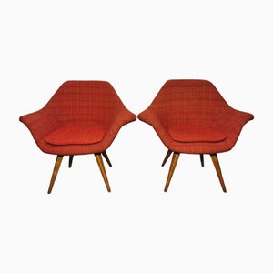 Set of Shell Armchairs by Miroslav Navratil, 1960s