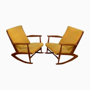 Set of Danish Rocking Chairs by Georg Jensen for Kubus Furniture, 1950s