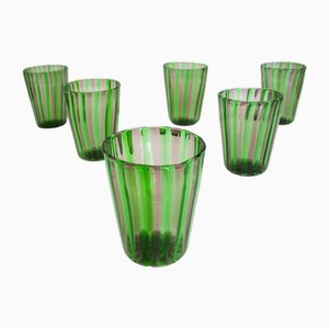 Set da cocktail in vetro di Murano di Mariana Iskra, set di 6