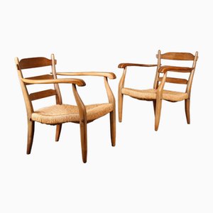 Holz Armlehnstühle im Stil von Sproll, 1950er, 2er Set