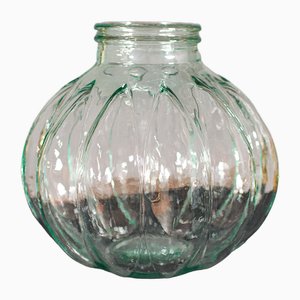 Frasco inglés vintage grande de vidrio, años 70
