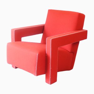 Poltrona 637 Chair by Gerrit Thomas Rietveld for Cassina, 2000s