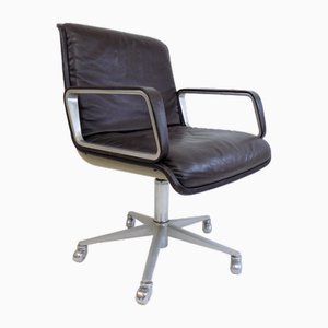Delta 2000 Leather Chair by Delta Design for Wilkhahn, 1960s