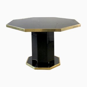 Octogonal Lacquer Dining Table by Eric Maville, France, 1970s