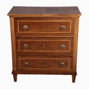Small Antique Louis XVI Chest of Drawers in Walnut, 1780s