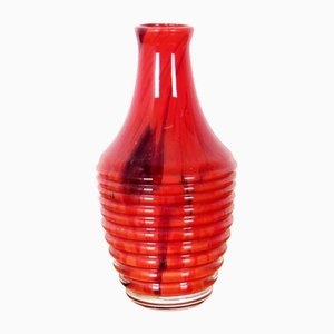 Vintage Vase in Rot, 1960er