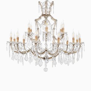 Crystal Chandelier at 19 Lights from Maria Teresa, 1950s