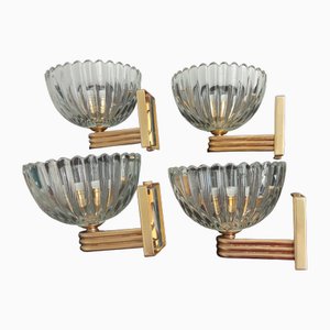 Wall Lights from Barovier & Toso, Set of 4