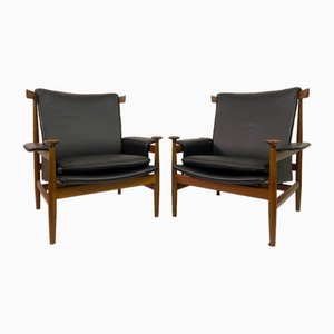 Bwana Chairs by Finn Juhl for France & Son, 1960s, Set of 2
