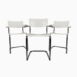 S43 F Freischwinger Chairs by Mart Stam for Thonet, 2000, Set of 3