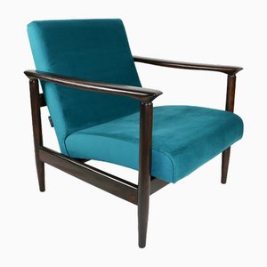 GFM-142 Armchair in Velvet attributed to Edmund Homa, 1970s