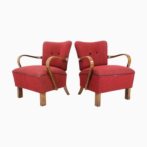 H-237 Lounge Chairs by Jindrich Halabala, 1950s, Set of 2