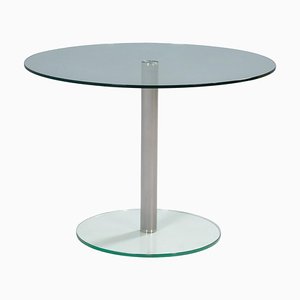 Tavolo da pranzo Circle 100 rotondo in vetro di Sir Terence Conran, inizio XXI secolo