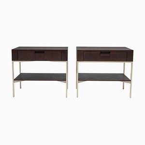 Large Ebe Low Tables in Grey Oak by Antonio Citterio for Maxalto, 1996, Set of 2