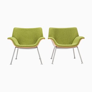 Green Swoop Chairs in Plywood by Brian Kane for Herman Miller, 2010s, Set of 2