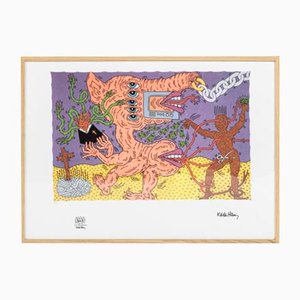 Keith Haring, Composizione figurativa, Litografia, anni '90