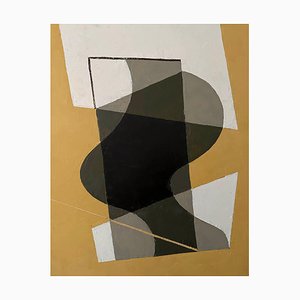 Jeremy Annear, Folding Form III, Huile sur Toile, 2016
