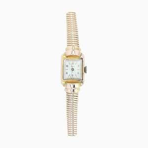 18 Karat Yellow Gold Tubogaz Wristwatch, France, 1940s