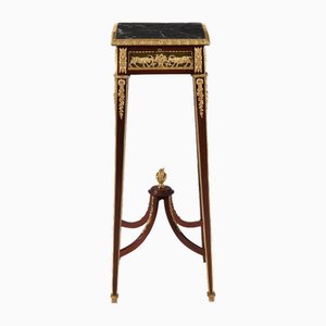 French Console in Mahogany and Gilded Bronze in the Style of Francois Linke, 1890s