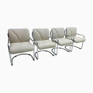 Tubular Armchairs by Guido Faleschini, Italy, 1970s, Set of 4