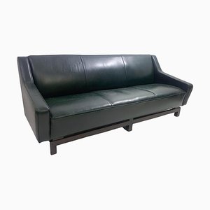 3-Sitzer Ledersofa von Emiel Veranneman, Belgien, 1958