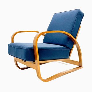 Bentwood Armchair with Adjustable Back by Jindrich Halabala, Czech Republic, 1940s
