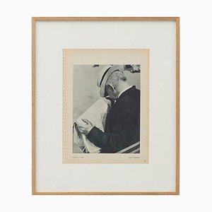 Dudley P. Lee, Man Reading, 1940, Photogravure