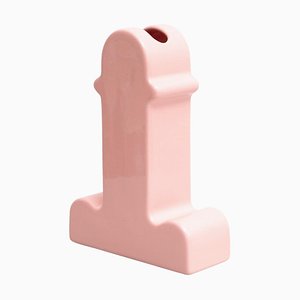 Pink Ceramic Shiva Flower Vase by Ettore Sottsass for BD Barcelona