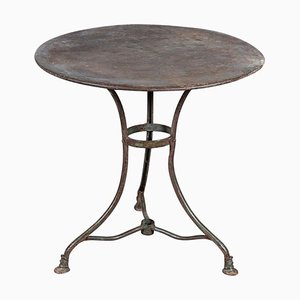 French Painted Arras Iron Side Table, 1910s