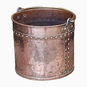 Victorian Copper Log Bucket