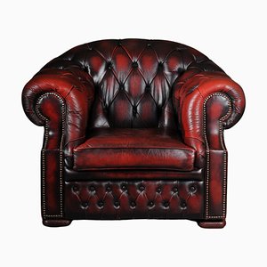 English Chesterfield Leather Club Chair