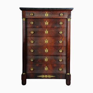 20th Century Empire Style Tall Chest of Drawers