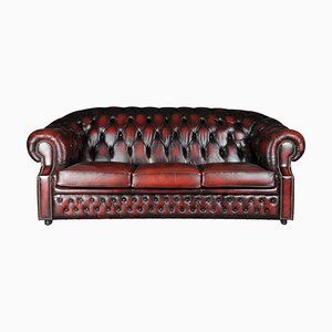 Canapé Chesterfield 3 Places en Cuir, Angleterre