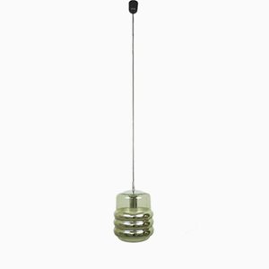 Glass Cylinder Pendant Lamp from Peill & Putzler, 1970s
