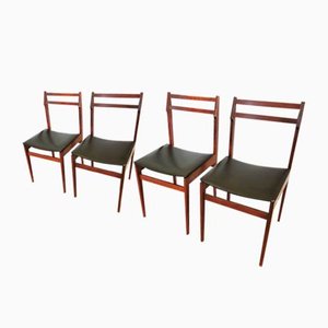 Model 2087 Dining Chairs in Wood by Branko Ursic for Stol Kamnik, Yugoslavia, 1970s, Set of 4