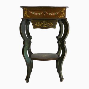 Napoleon III Wooden Dressing Table with Romantic Decorations