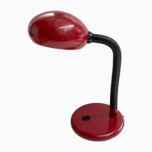 Lámpara de escritorio vintage roja, Alemania