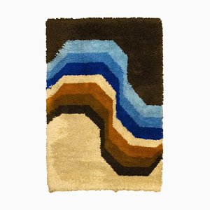 Blue and Orange Rainbow Rug from Desso