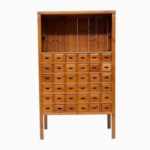 Italienischer Holzschrank mit Schubladen, 1900er