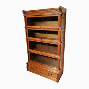 Oak Bookcase from Globe Wernicke, Set of 4
