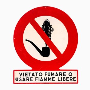 Italian Prohibition Signs, 1950s, Set of 3