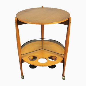 Wooden and Metal Bar Trolley by Fratelli Reguitti, Italy, 1950s