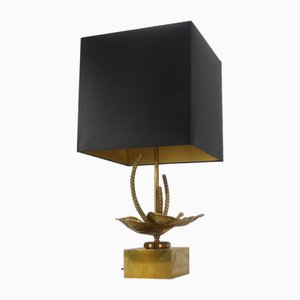 Gilt Brass Flower Lamp